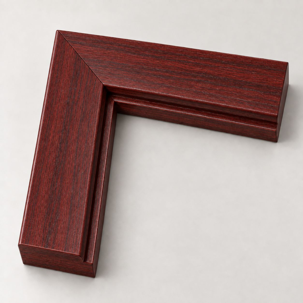 Mahogany frame finish (illustration)