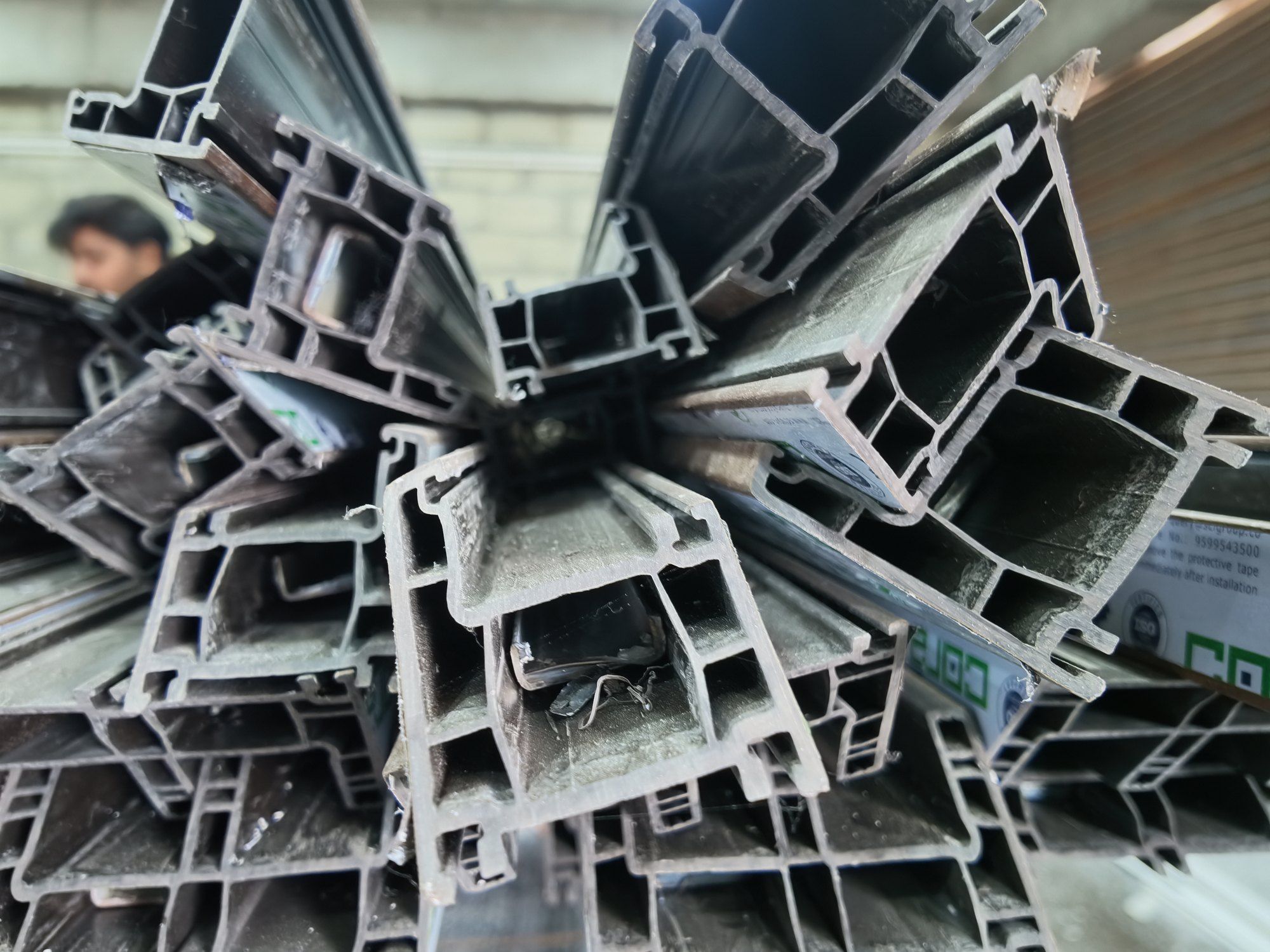 VEKA uPVC profile stock in the Standard Fabtech plant