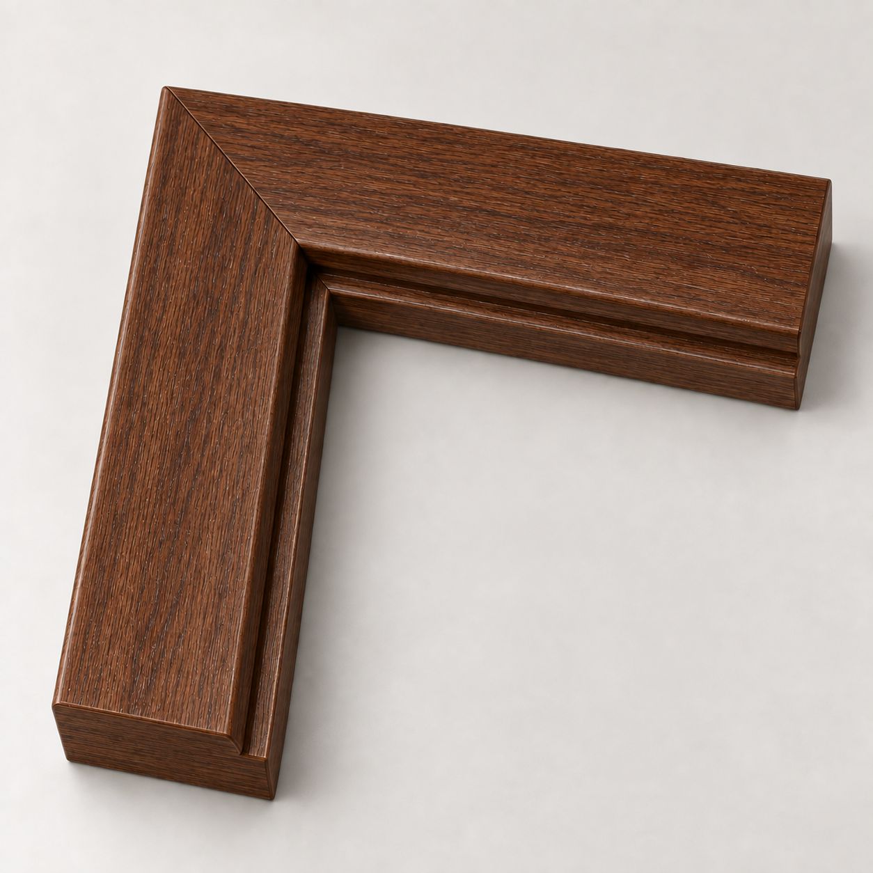 Rustic oak frame finish (illustration)