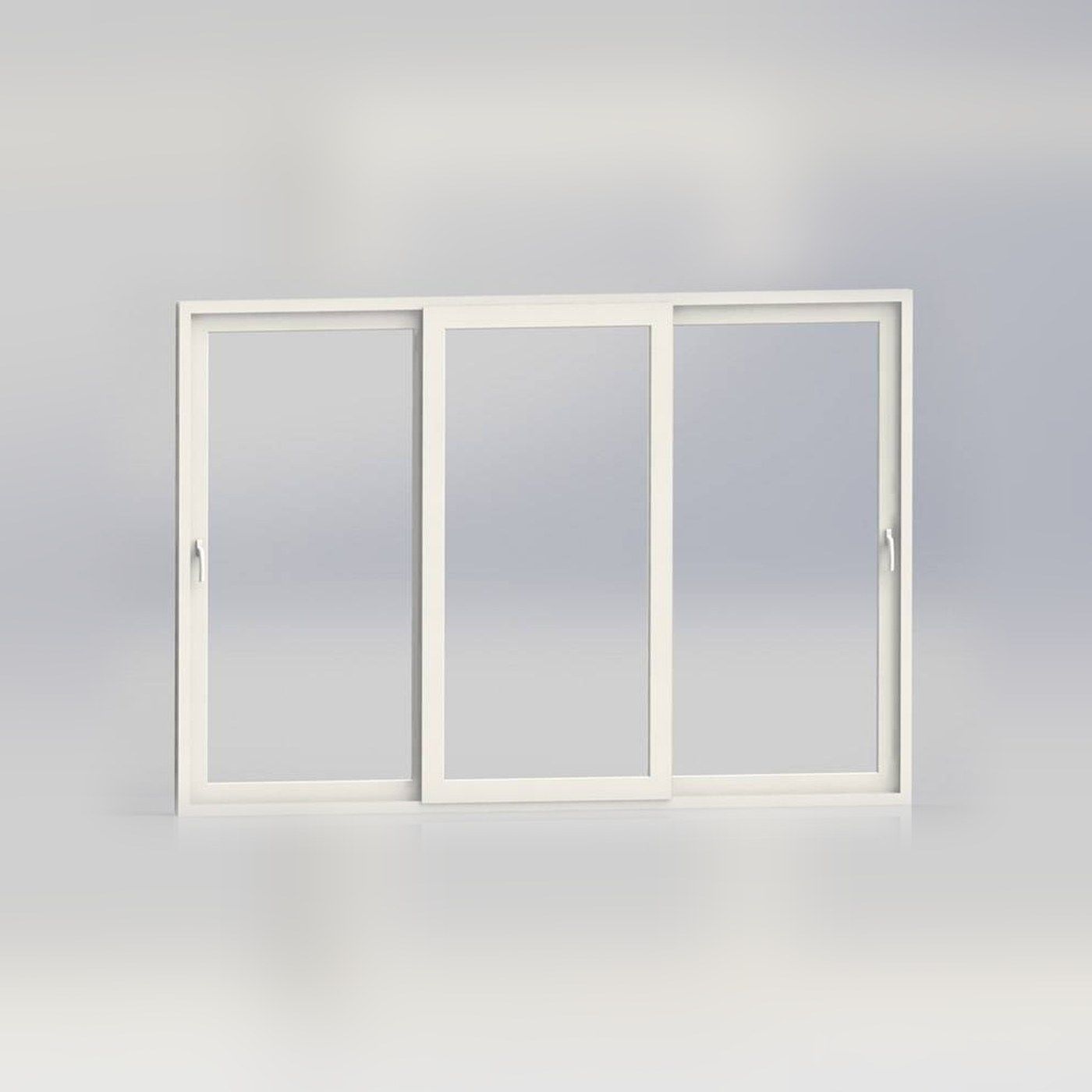 Sliding windows: Panels glide sideways on 2, 2.5 or 3 tracks.