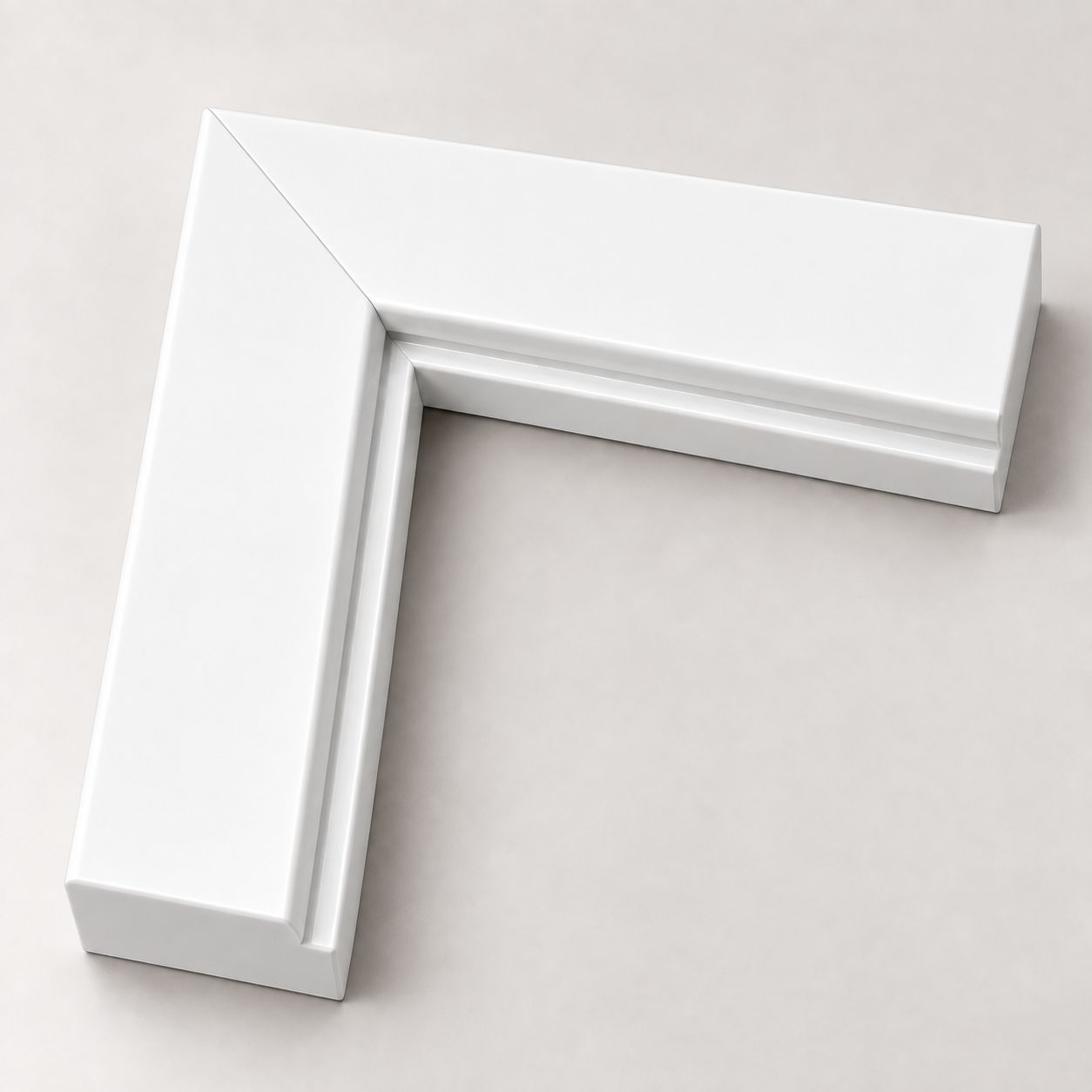 Classic white frame finish (illustration)